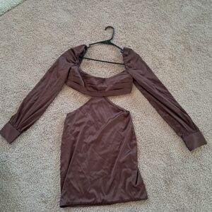 Brown Mini Dress
